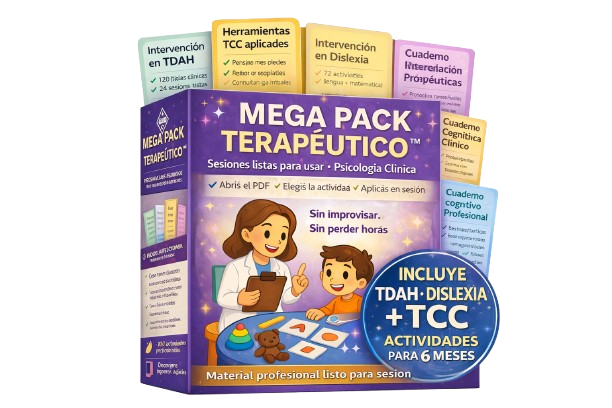 Megapack Terapeutico+TDH+TCC+DISLEXIA