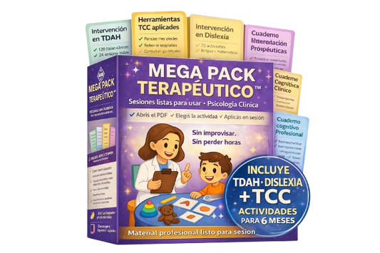 Megapack Terapeutico+TDH+TCC+DISLEXIA
